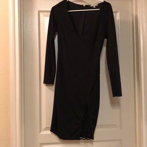 Long sleeve black dress